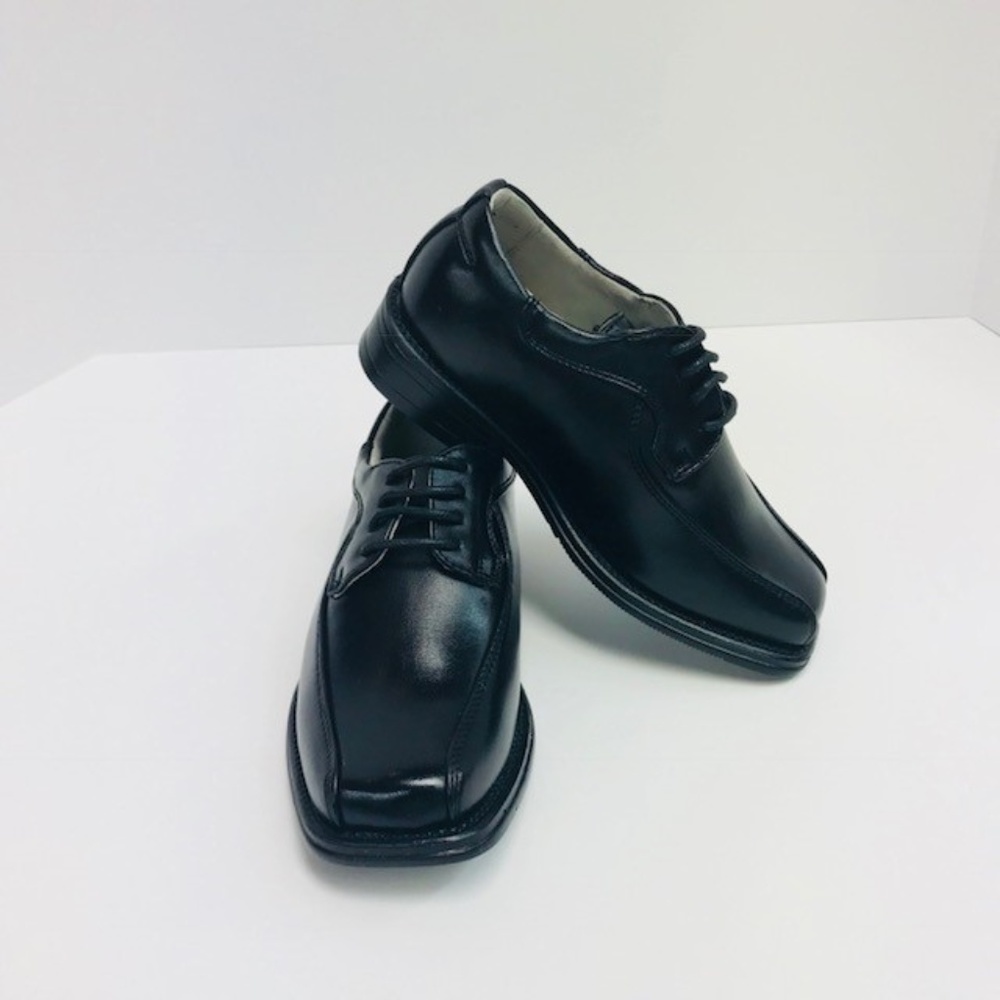 Easy Strider Infant Boys Black Oxford Dress Shoes Square Toe Sizes 6 - 9